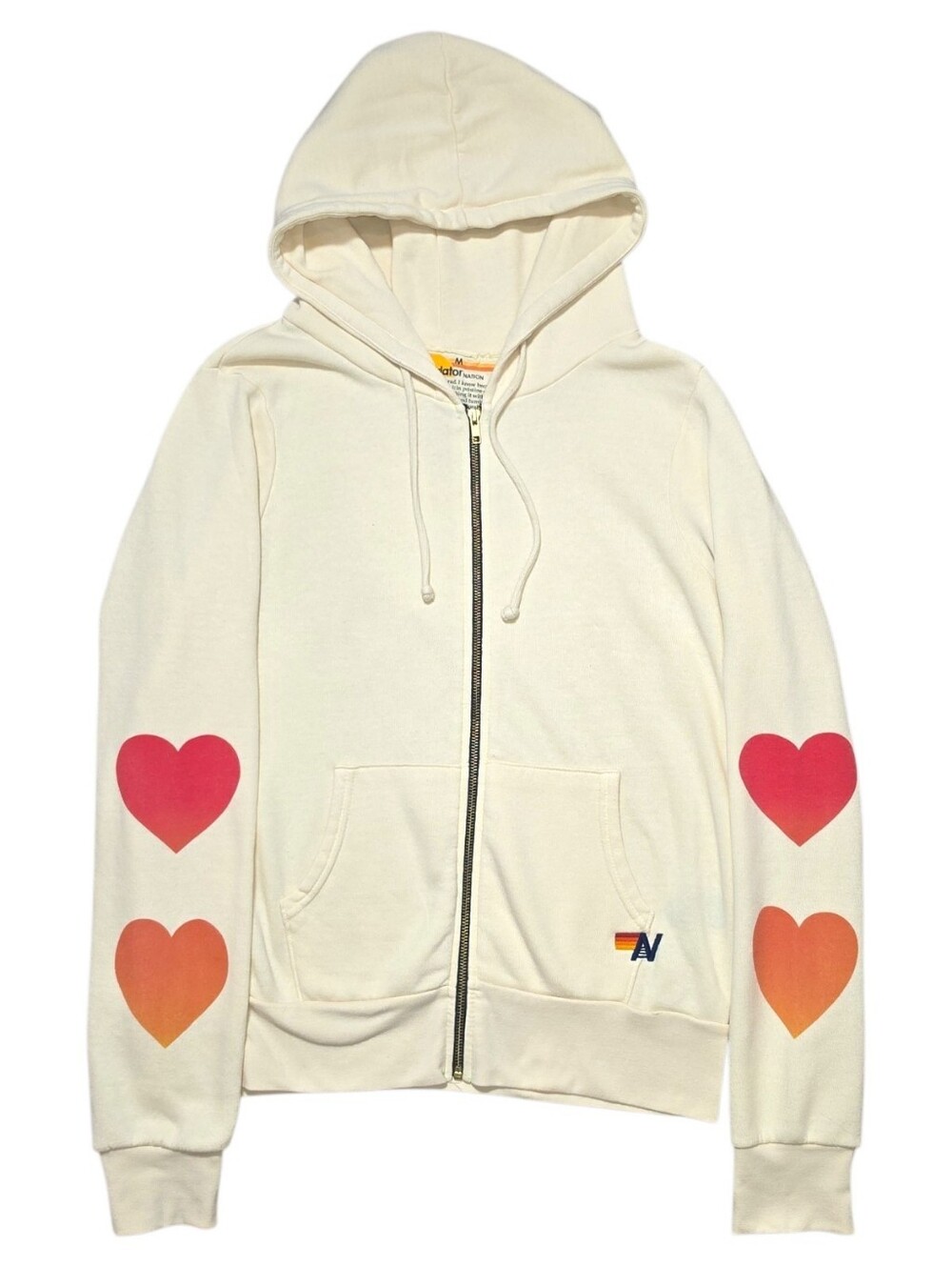 AVIATOR NATION SET Heart Fade 4 Zip Hoodie Size Medium & Joggers Size Small - Picture 2 of 7